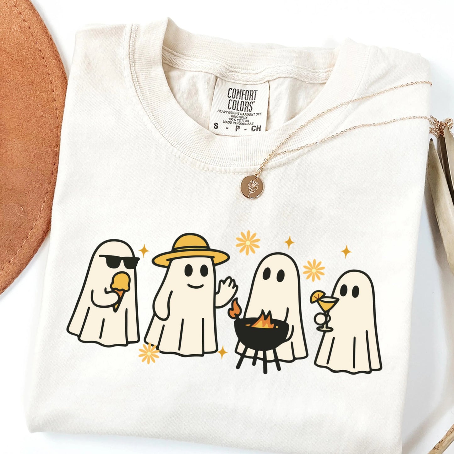 Summerween Ghost BBQ Comfort Colors Tee