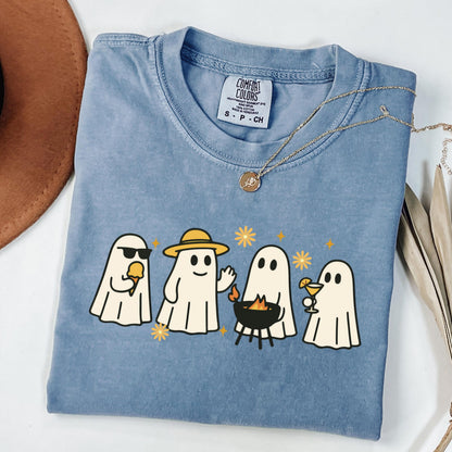 Summerween Ghost BBQ Comfort Colors Tee