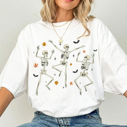 Dancing Skeleton Fall Comfort Colors Tee