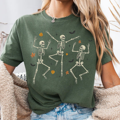 Dancing Skeleton Fall Comfort Colors Tee