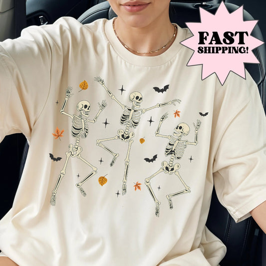 Dancing Skeleton Fall Comfort Colors Tee