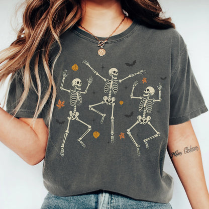 Dancing Skeleton Fall Comfort Colors Tee