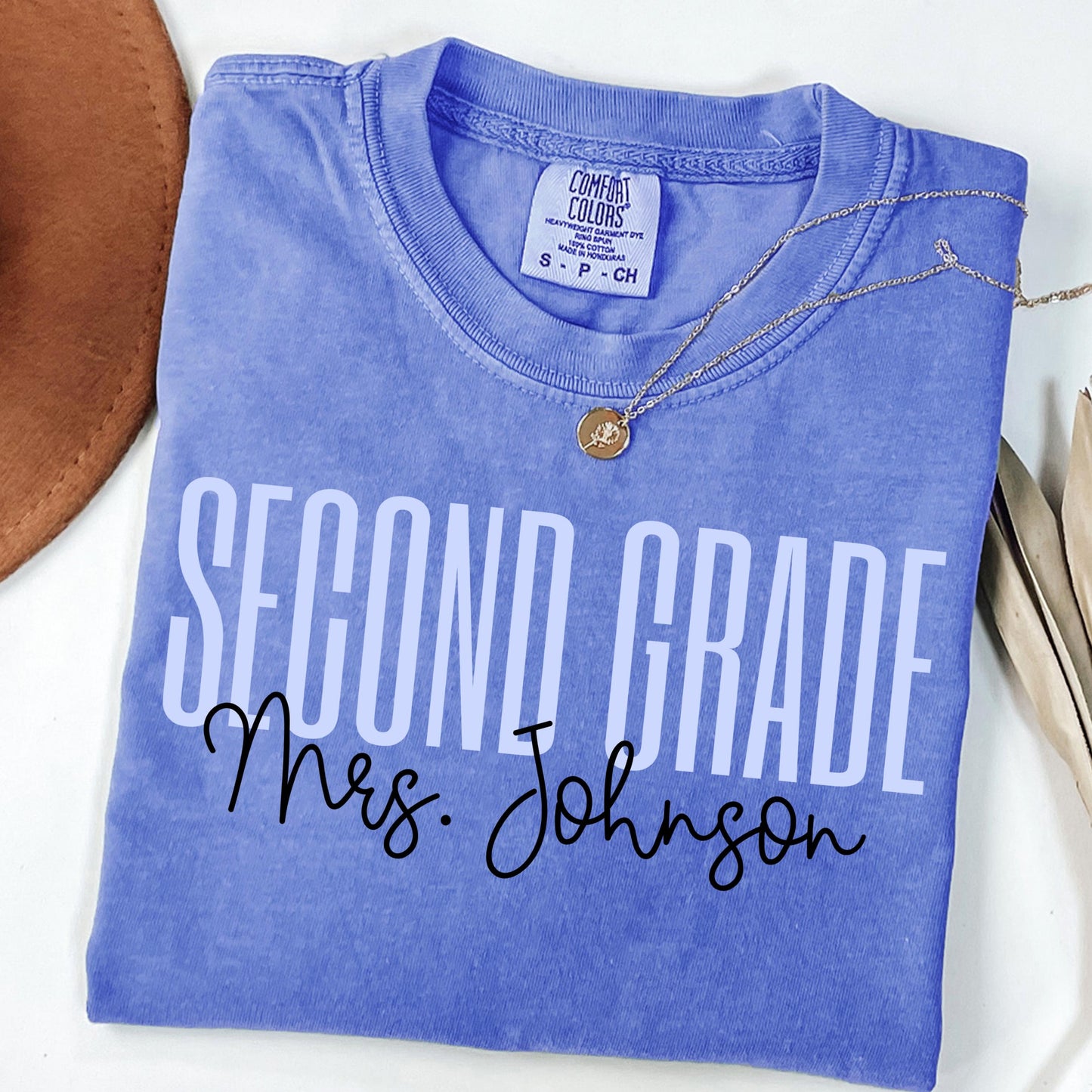 Comfort Colors Teacher Shirt, Second Grade Teacher Shirt, 2nd Grade Teacher Shirt, 2nd Grade Teacher Tee, Back to School Shirt, Teacher Tee