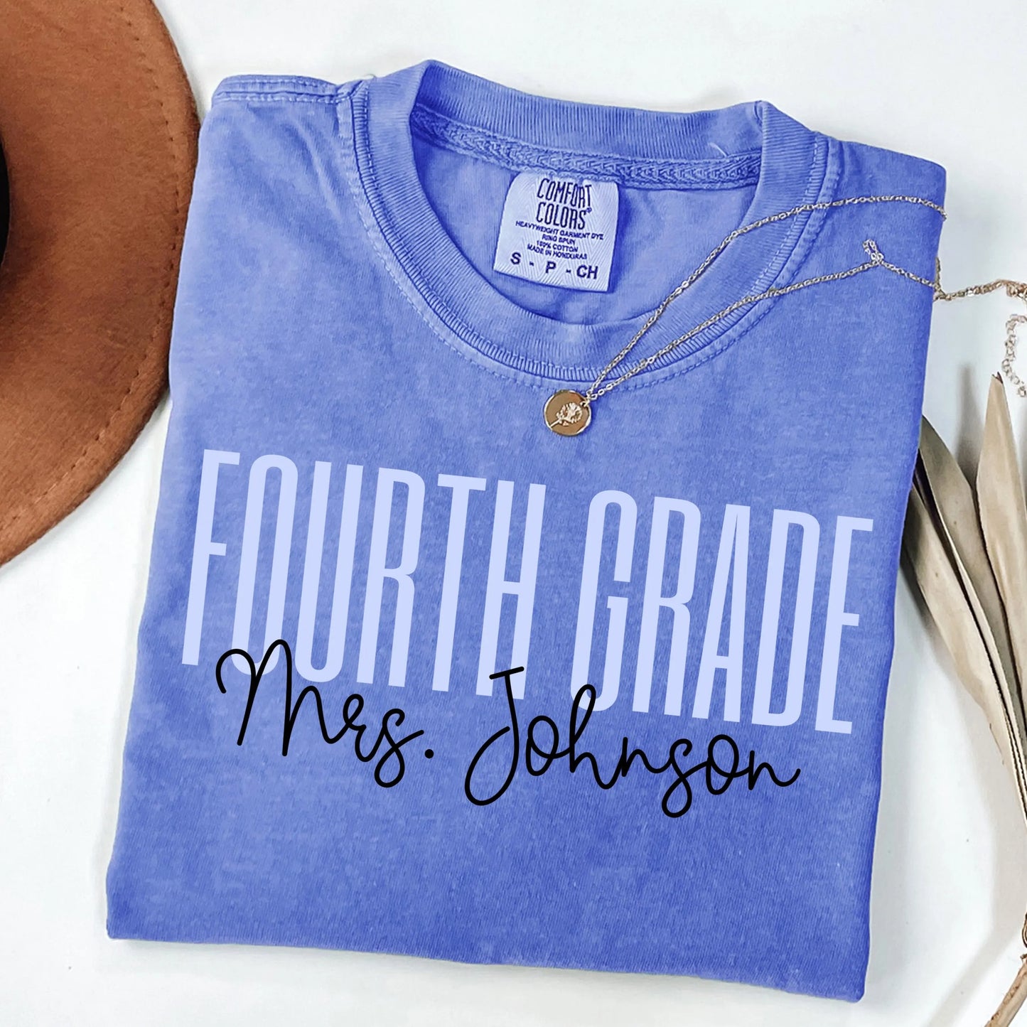 Comfort Colors Teacher Shirt, Fourth Grade Teacher Shirt, 4th Grade Teacher Shirt, Back to School Shirt, Custom Teacher Appreciation Tee
