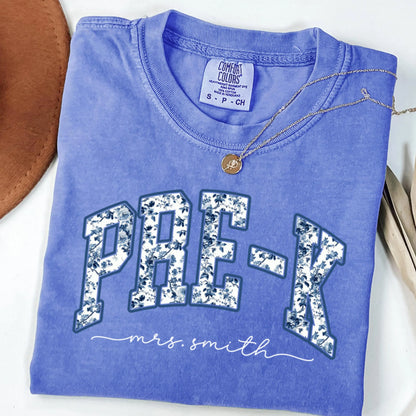 Comfort Colors Pre K Shirt, PreK Teacher Shirt, Back to School Teacher Tee, Teacher Appreciation Gift, New Elementary Teacher Shirt