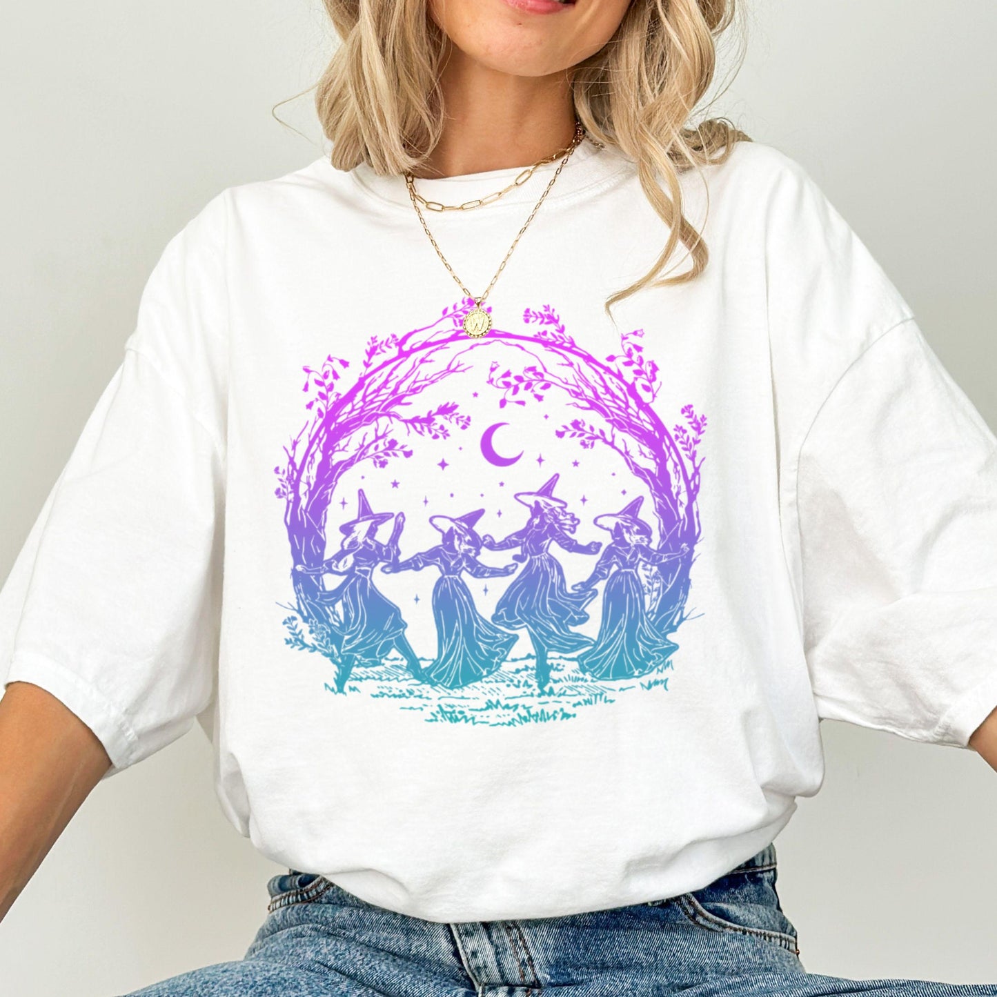 Girls Will Be Girls Salem Witch Comfort Colors Halloween Tee