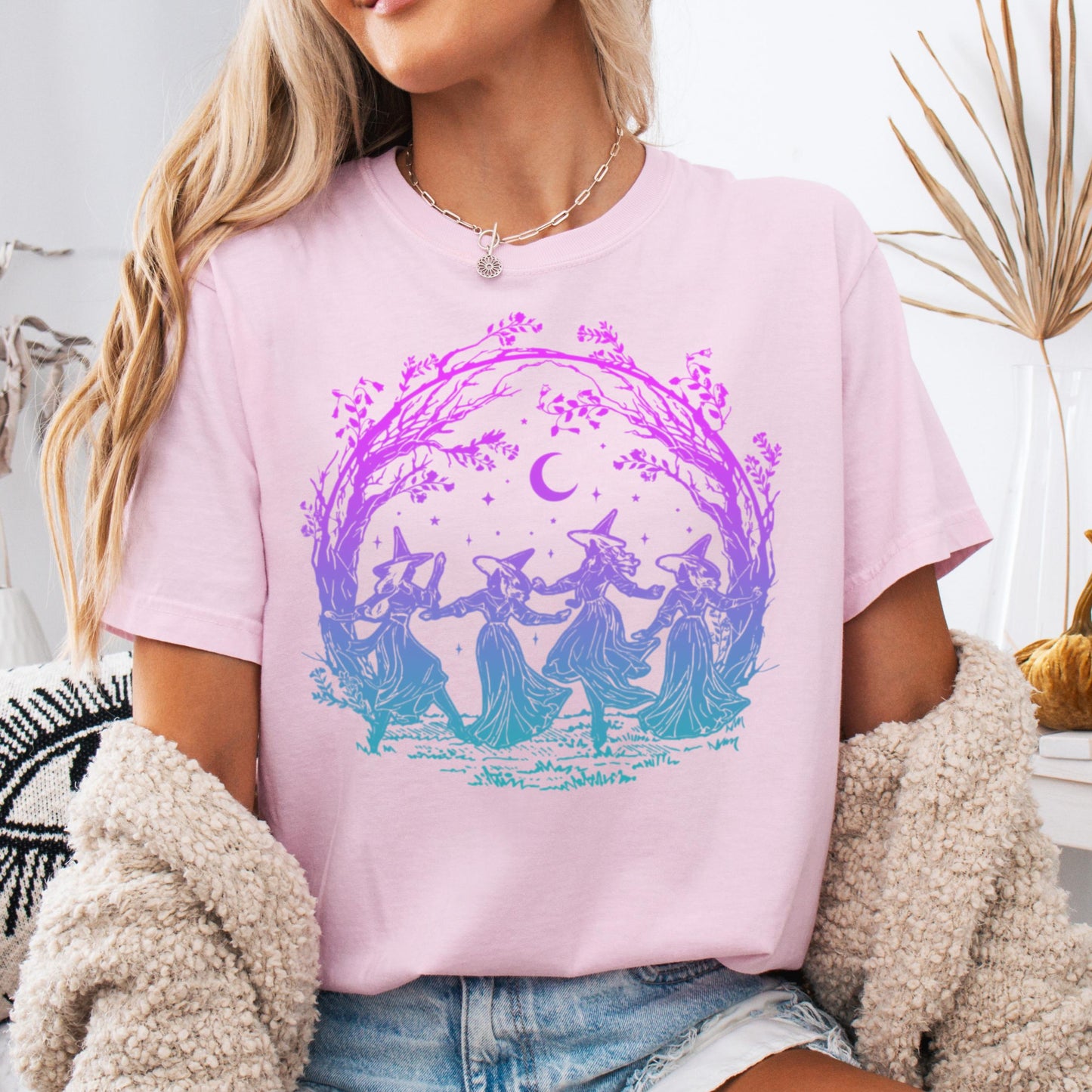 Girls Will Be Girls Salem Witch Comfort Colors Halloween Tee