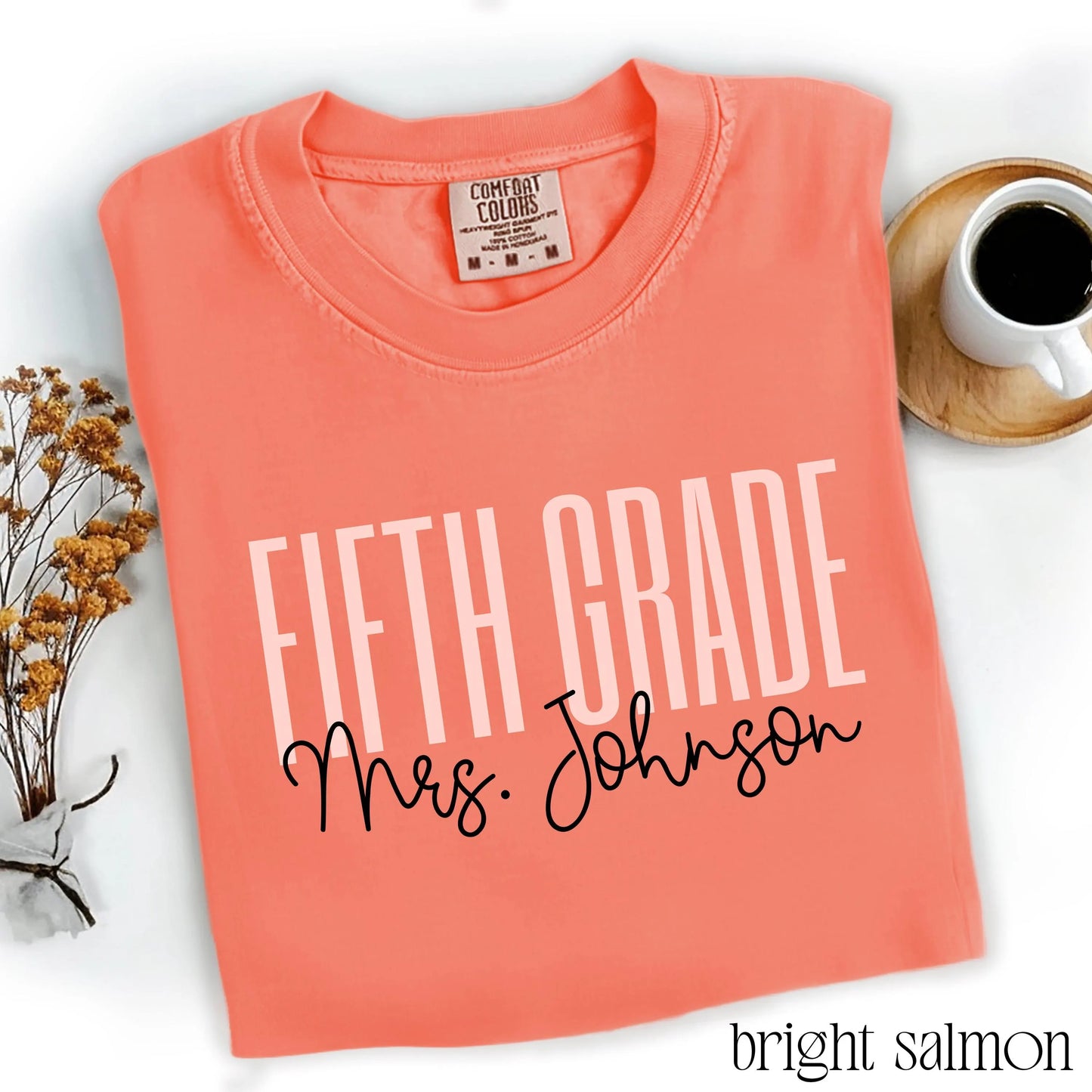 Comfort Colors Teacher Shirt, Fifth Grade Teacher Shirt, 5th Grade Teacher Shirt, Back to School Shirt, Custom Teacher Appreciation Tee