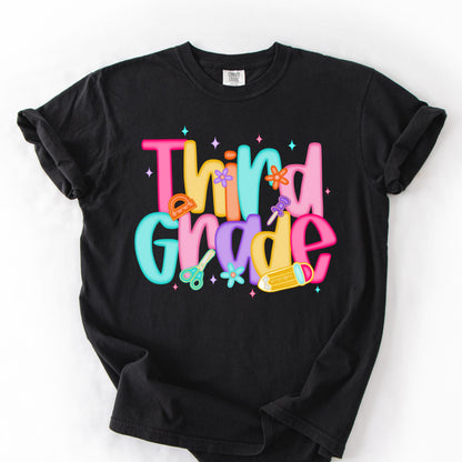 Comfort Colors Teacher Shirt, Third Grade Teacher Shirt, 3rd Grade Teacher Shirt, 3rd Grade Teacher Tee, Back to School Shirt, Teacher Tee