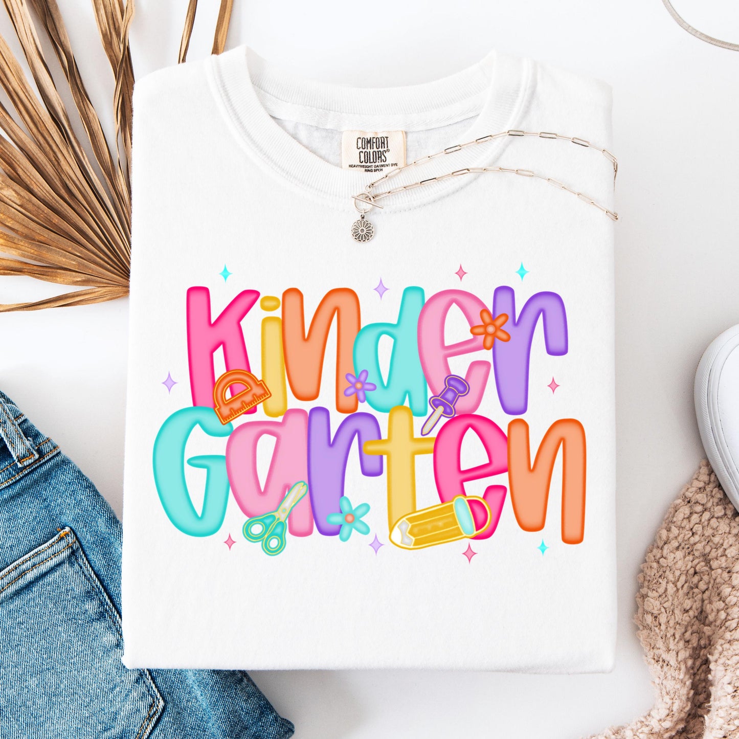 Comfort Colors Teacher Shirt, Kindergarten Teacher Shirt, Kindergarten Shirt, Back to School Shirt, Custom Teacher Appreciation Tee