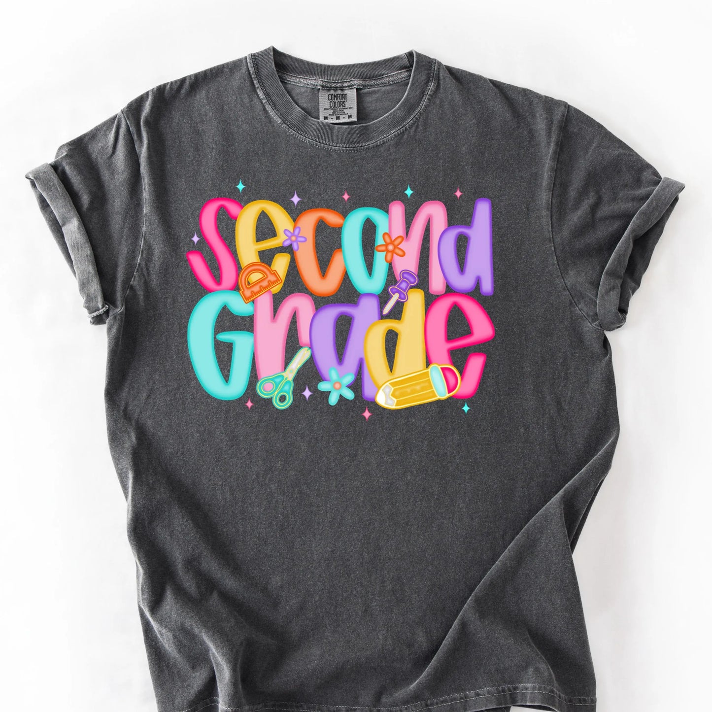 Comfort Colors Teacher Shirt, Second Grade Teacher Shirt, 2nd Grade Teacher Shirt, 2nd Grade Teacher Tee, Back to School Shirt, Teacher Tee