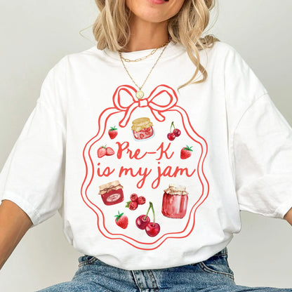 Comfort Colors Teacher Shirt, Pre K Grade Teacher Shirt, PreSchool Teacher Shirt, Pre K Teacher Tee, Back to School Shirt, Is My Jam Tee