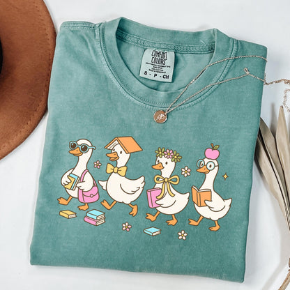 Comfort Colors Teacher Shirt, Kindergarten Teacher Teacher Shirt, Goose Shirt, Preschool Teacher Shirt, First Grade Back to School Shirt
