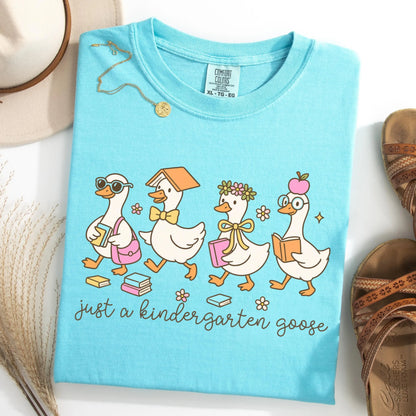 Comfort Colors Teacher Shirt, Kindergarten Teacher Teacher Shirt, Goose Shirt, Kinder Teacher Shirt, Back to School Shirt, Teacher Tee
