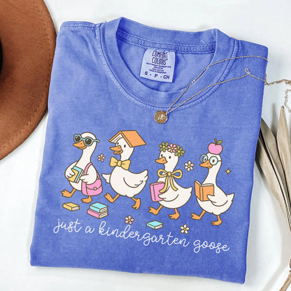 Comfort Colors Teacher Shirt, Kindergarten Teacher Teacher Shirt, Goose Shirt, Kinder Teacher Shirt, Back to School Shirt, Teacher Tee