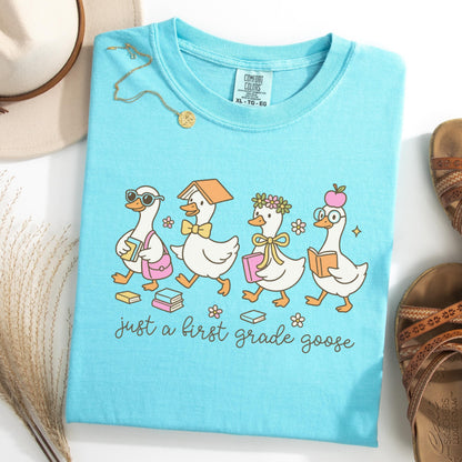 Comfort Colors Teacher Shirt, First Grade Teacher Shirt, Goose Shirt, 1st Grade Teacher Shirt, Back to School Shirt, Teacher Appreciation