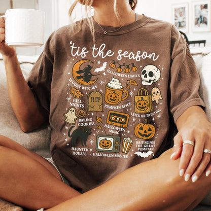 Cute Ghost Halloween Comfort Colors Tee