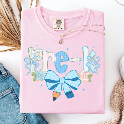 Comfort Colors Teacher Shirt, Pre K Grade Teacher Shirt, Preschool Teacher Shirt, Pre-K Teacher Tee, Back to School Shirt, Teacher Tee