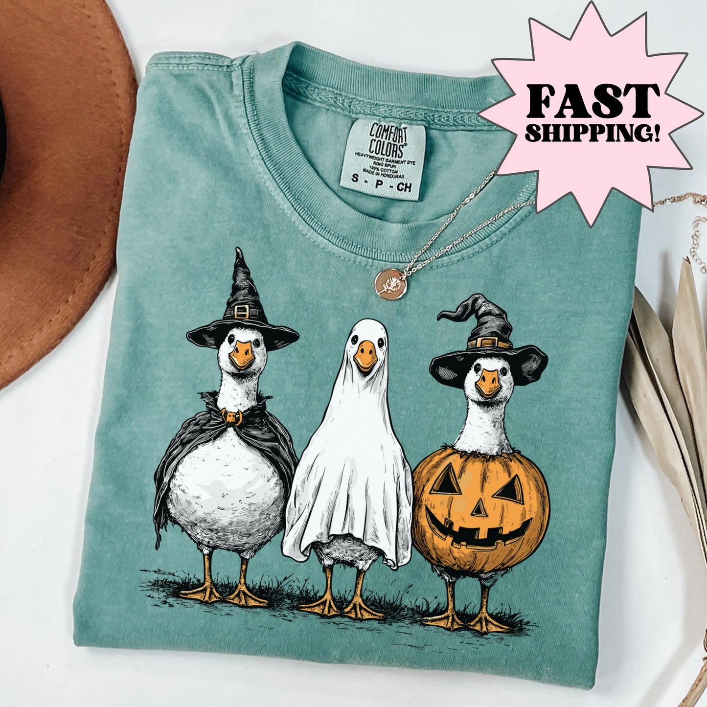 Halloween Costume Goose Comfort Colors Tee