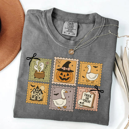 Vintage Halloween Stamp Comfort Colors Tee