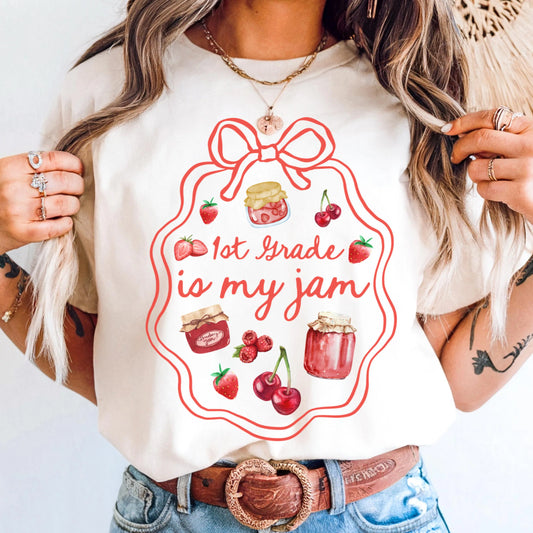 Comfort Colors Teacher Shirt, First Grade Teacher Shirt, 1st Grade Teacher Shirt, 1st Grade Teacher Tee, Back to School Shirt, Is My Jam