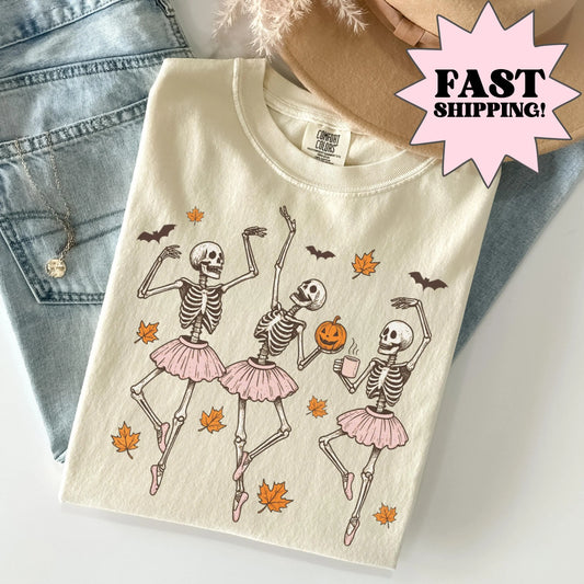Ballerina Skeletons Comfort Colors Tee