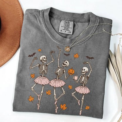 Ballerina Skeletons Comfort Colors Tee