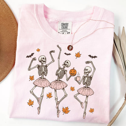 Ballerina Skeletons Comfort Colors Tee