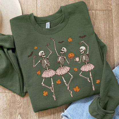 Ballerina Skeletons Gildan Sweatshirt