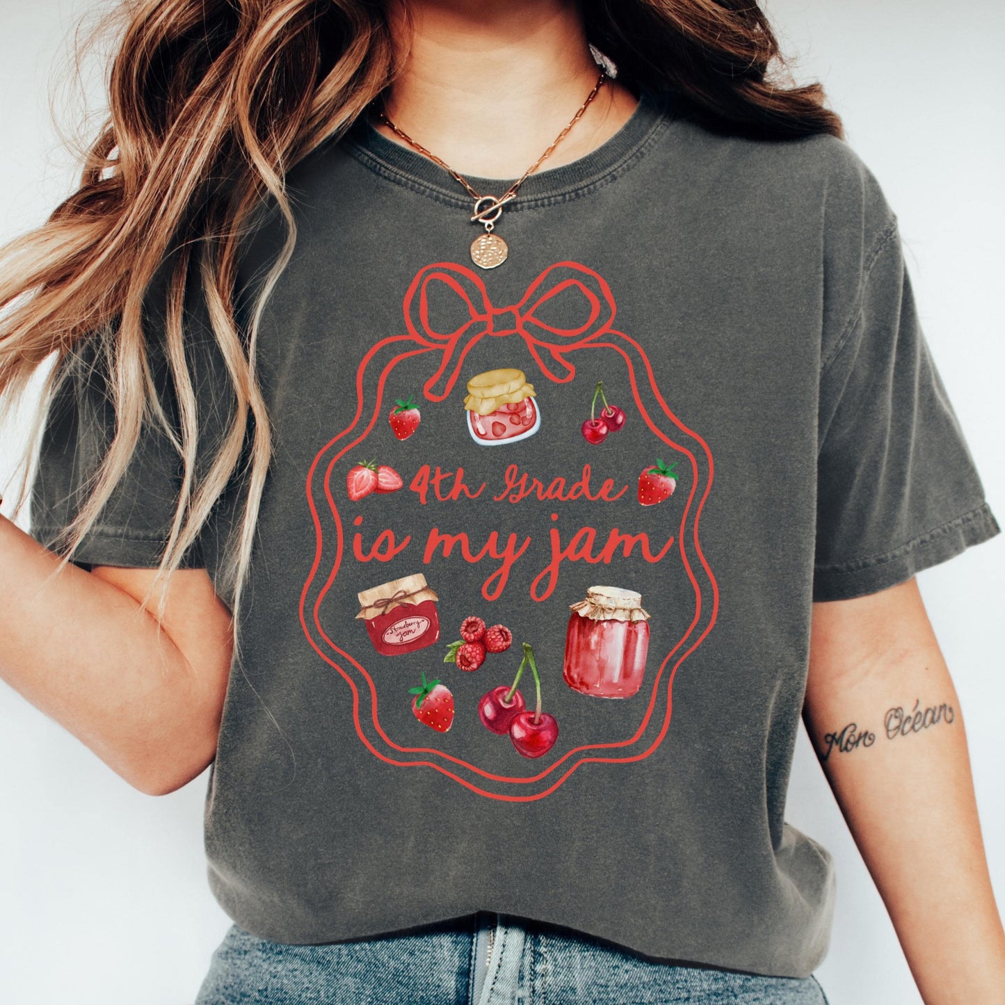 Comfort Colors Teacher Shirt, Fourth Grade Teacher Shirt, 4th Grade Teacher Shirt, 4th Grade Teacher Tee, Back to School Shirt, Is My Jam