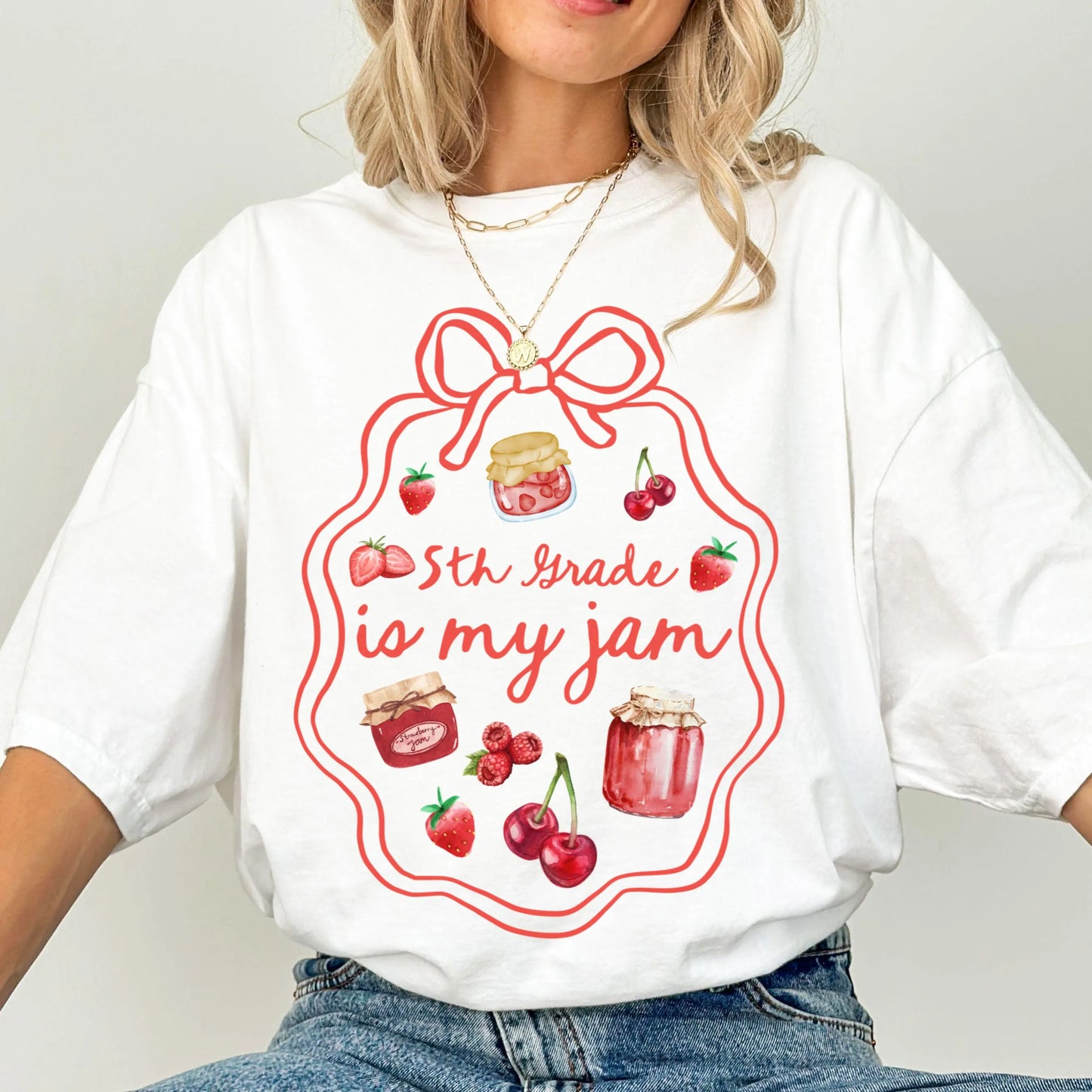 Comfort Colors Teacher Shirt, Fifth Grade Teacher Shirt, 5th Grade Teacher Shirt, 5th Grade Teacher Tee, Back to School Shirt, Is My Jam