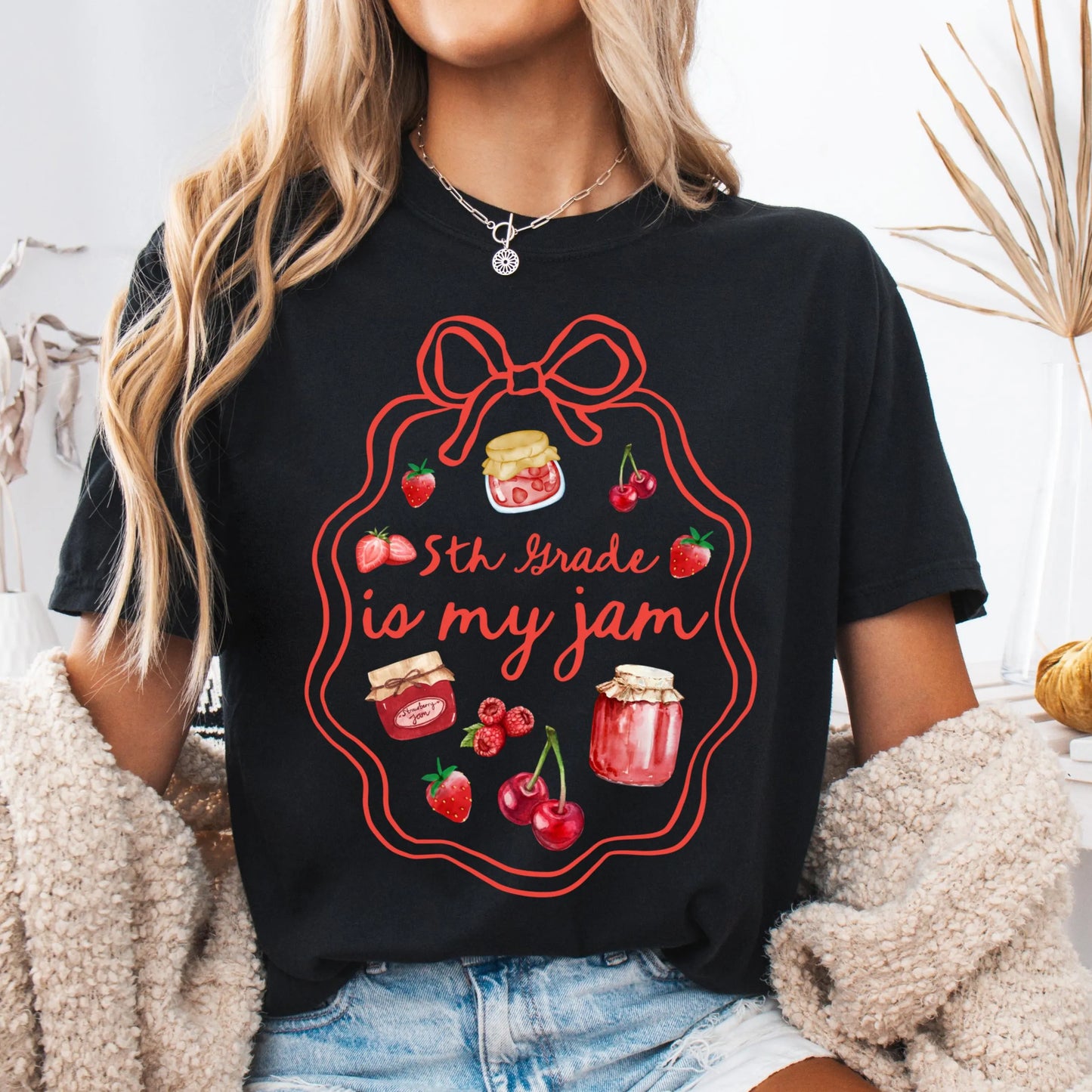 Comfort Colors Teacher Shirt, Fifth Grade Teacher Shirt, 5th Grade Teacher Shirt, 5th Grade Teacher Tee, Back to School Shirt, Is My Jam