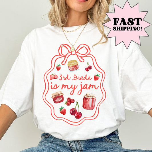 Comfort Colors Teacher Shirt, Third Grade Teacher Shirt, 3rd Grade Teacher Shirt, 3rd Grade Teacher Tee, Back to School Shirt, Is My Jam