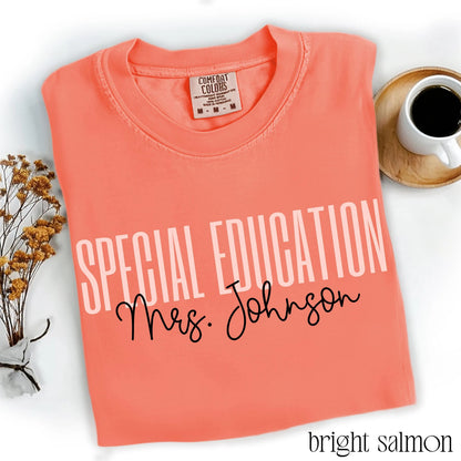 Comfort Colors Special Education Shirt, Speical Ed Teacher Shirt, BCBA Shirt, Neurodiversity Shirt, Back to School Shirt, Custom Teacher Tee