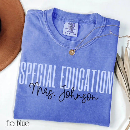 Comfort Colors Special Education Shirt, Speical Ed Teacher Shirt, BCBA Shirt, Neurodiversity Shirt, Back to School Shirt, Custom Teacher Tee