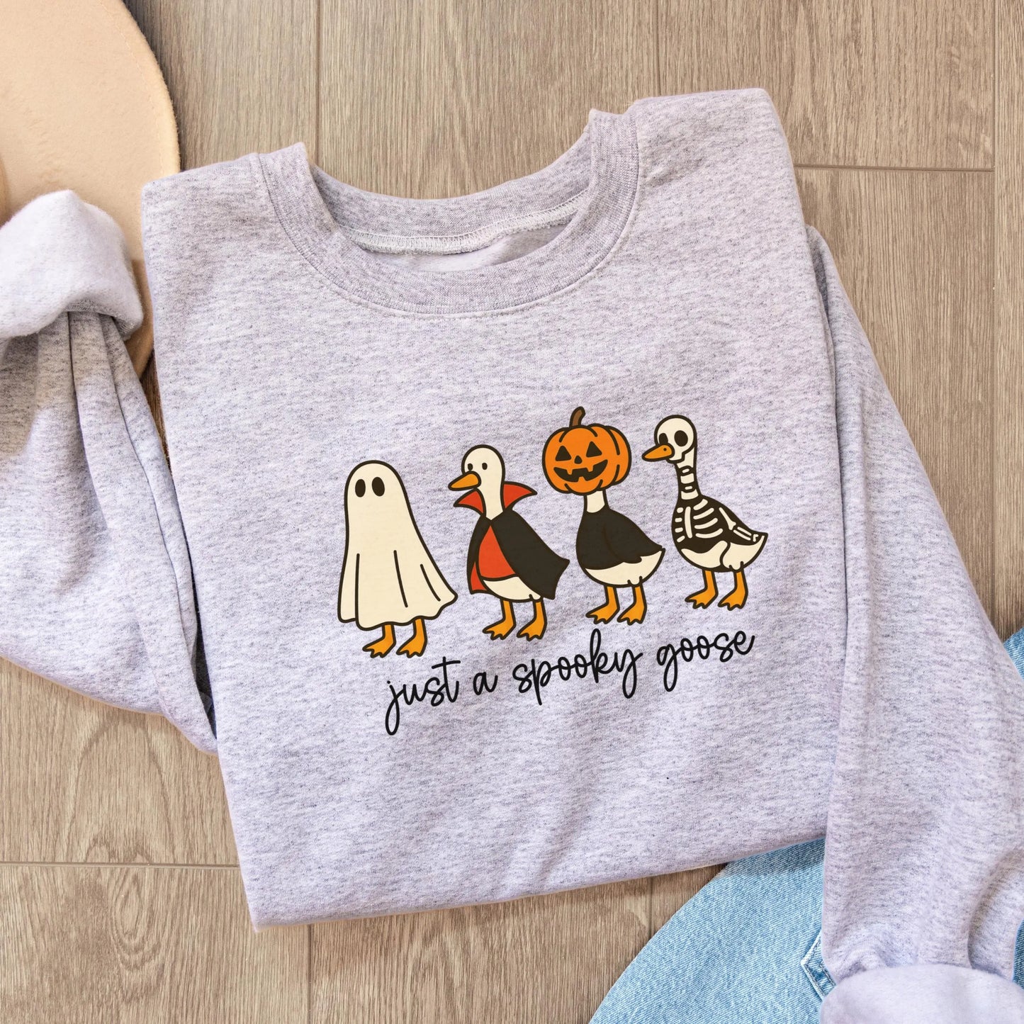 Silly Spooky Goose Halloween Sweatshirt