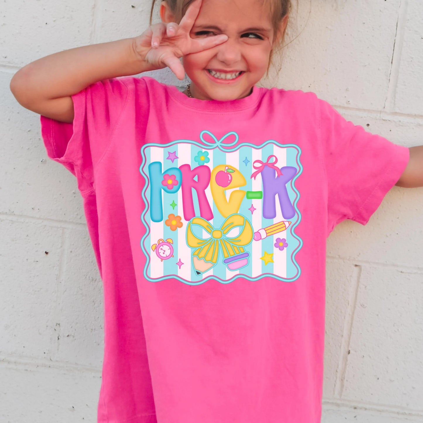 Comfort Colors Preschool Kids Shirt, Pre K Grade Youth Shirt, Kindergarten Shirt, Pre K Tee, Back to School Shirt, Kids School Tee