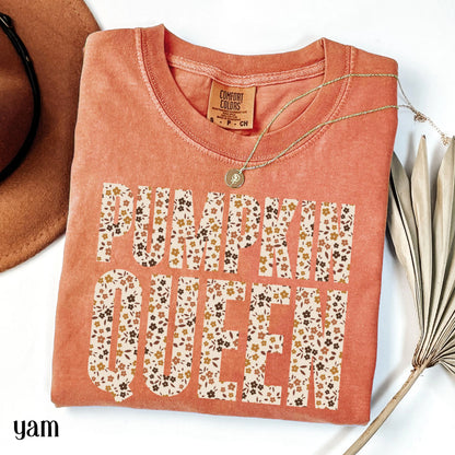 Pumpkin Queen Comfort Colors Fall Tee