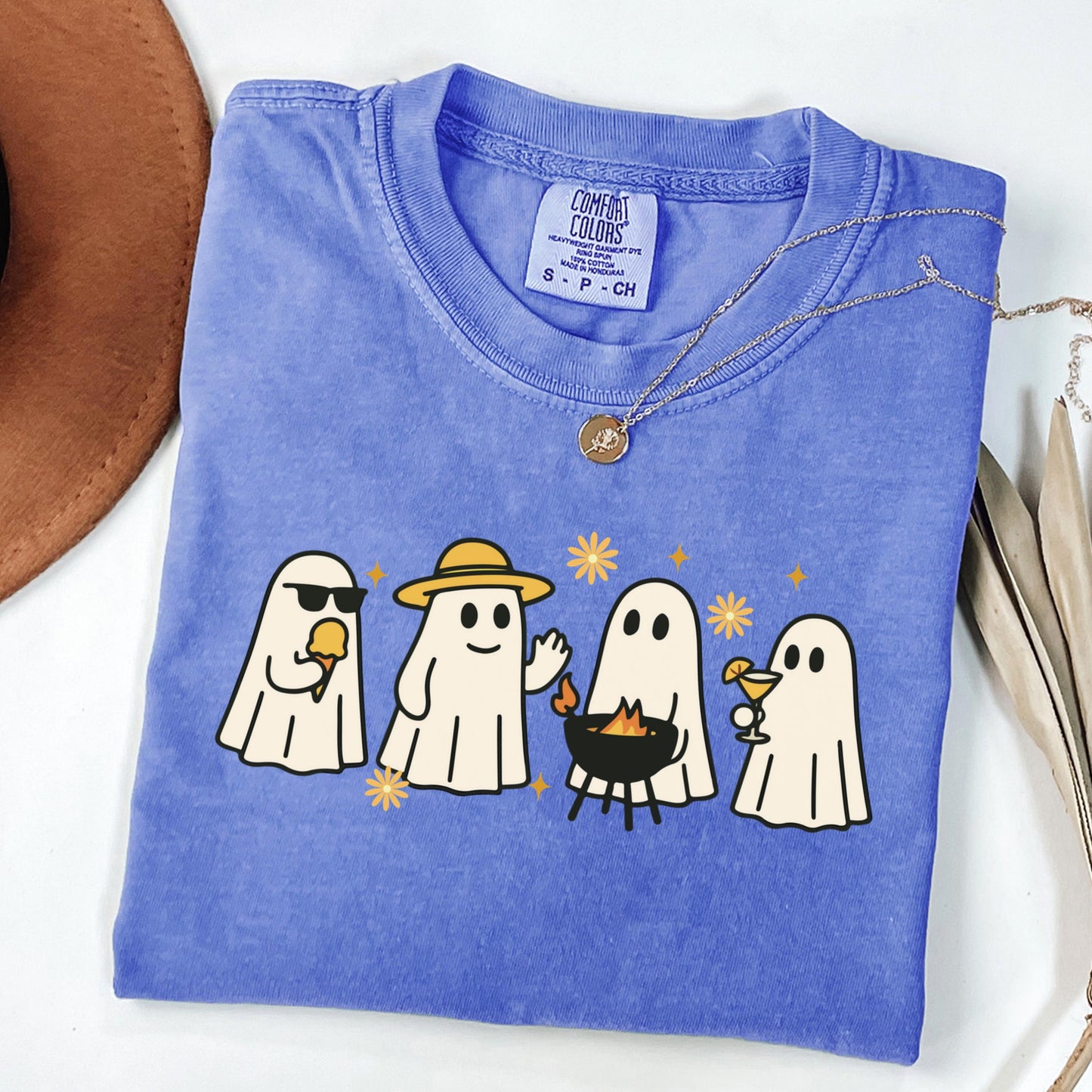 Summerween Ghost BBQ Comfort Colors Tee