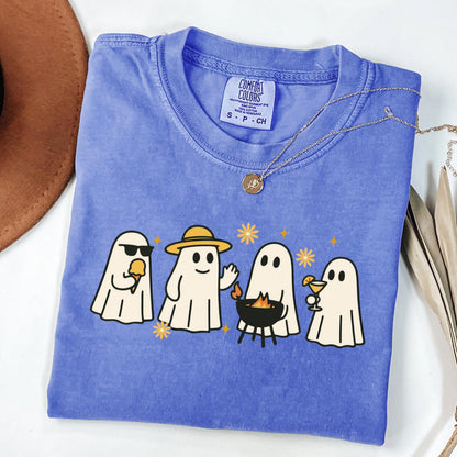 Summerween Ghost BBQ Comfort Colors Tee