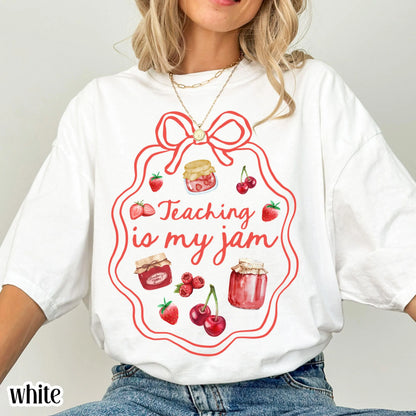 Comfort Colors Teacher Shirt, Kindergarten Teacher Shirt, Preschool Shirt, Pre K Teacher Tee, Educator Back to School Shirt, Is My Jam Tee