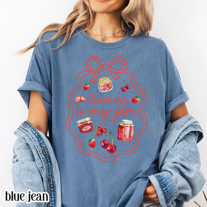 Comfort Colors Teacher Shirt, Kindergarten Teacher Shirt, Preschool Shirt, Pre K Teacher Tee, Educator Back to School Shirt, Is My Jam Tee