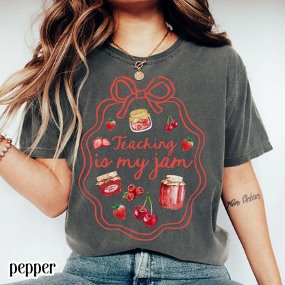 Comfort Colors Teacher Shirt, Kindergarten Teacher Shirt, Preschool Shirt, Pre K Teacher Tee, Educator Back to School Shirt, Is My Jam Tee