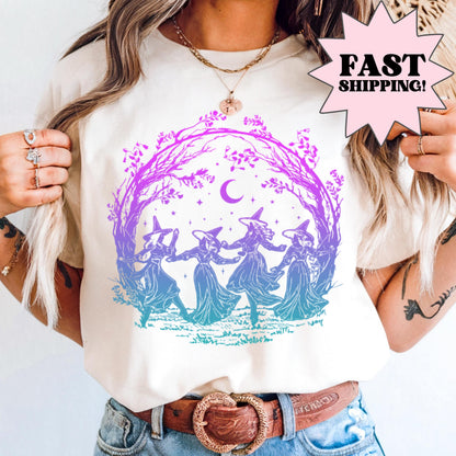 Girls Will Be Girls Salem Witch Comfort Colors Halloween Tee