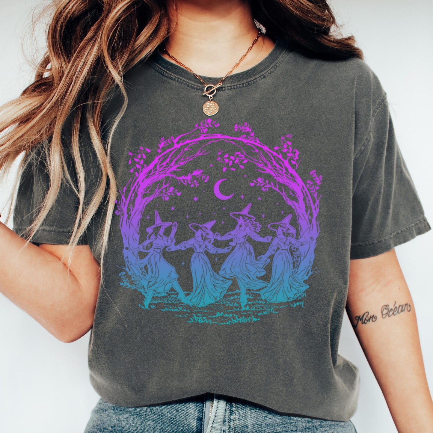 Girls Will Be Girls Salem Witch Comfort Colors Halloween Tee