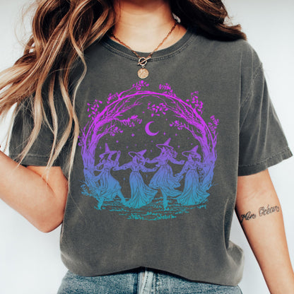 Girls Will Be Girls Salem Witch Comfort Colors Halloween Tee
