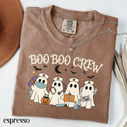 Boo Boo Ghost Halloween Nurse Comfort Colors Tee