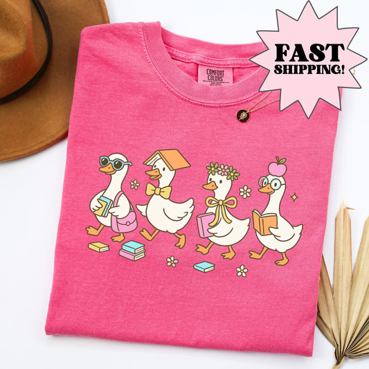 Comfort Colors Teacher Shirt, Kindergarten Teacher Teacher Shirt, Goose Shirt, Preschool Teacher Shirt, First Grade Back to School Shirt