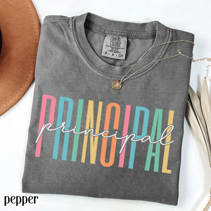 Comfort Colors Principal Shirt Back To School Principal Tee Educator High School Teacher T-Shirt Elementary School Principal Christmas Gift