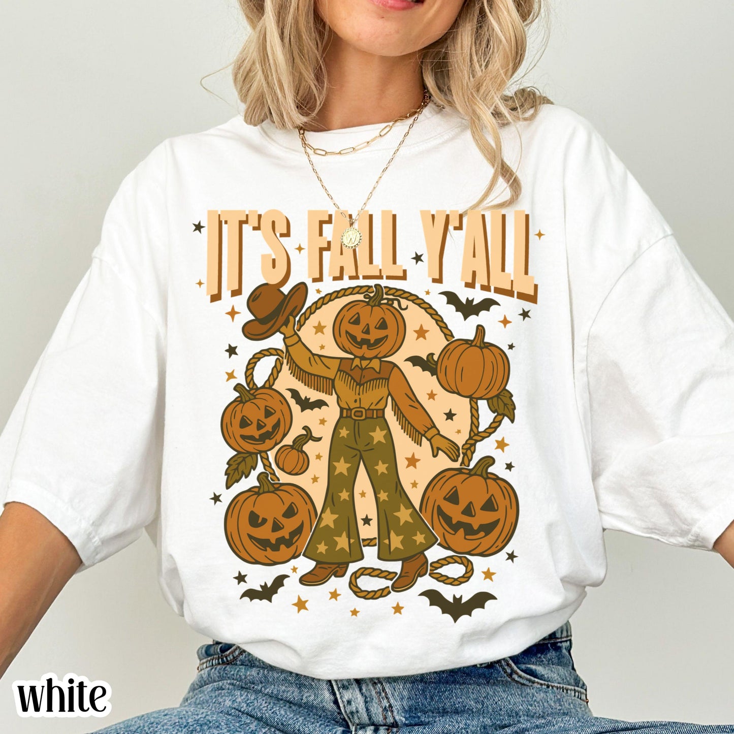 Western Country Pumpkin Comfort Colors Fall Tee